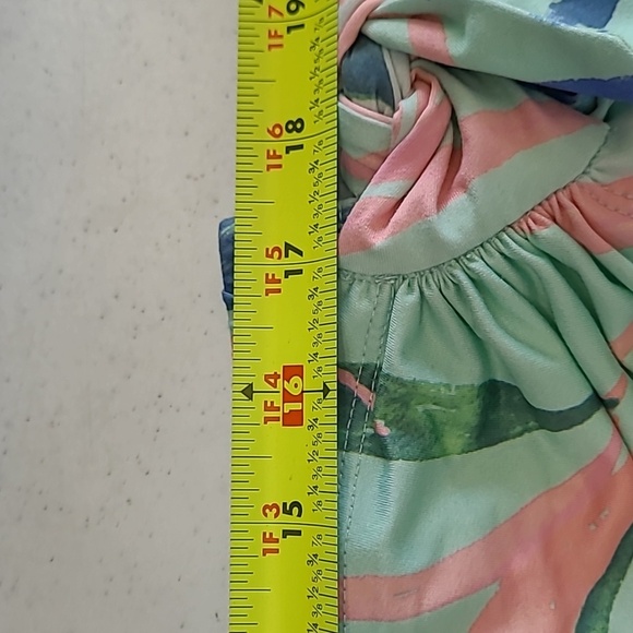 Reel Legends Tropical Leaf Print Mock Wrap Skirt size XL - Picture 4 of 6